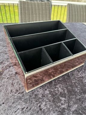 Nanette Lepore Mirrored Multi-Compartment Makeup Organizer